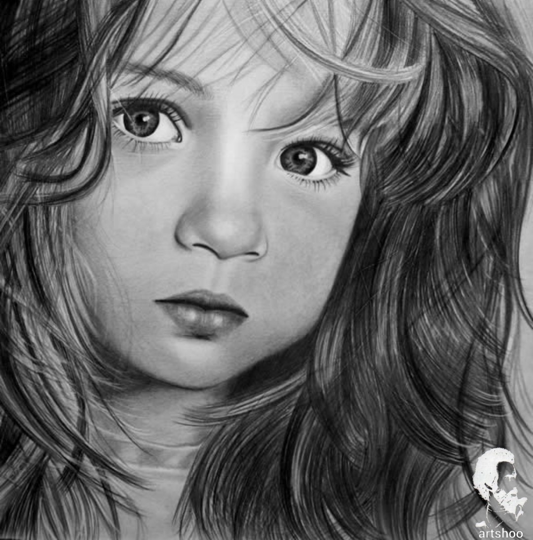 مدل کودک سیاه قلم